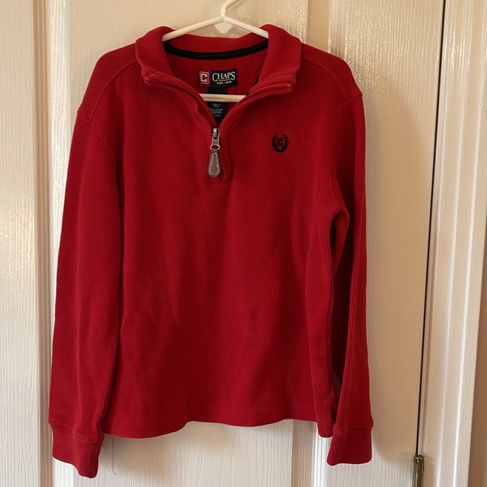 Red Chaps Pullover